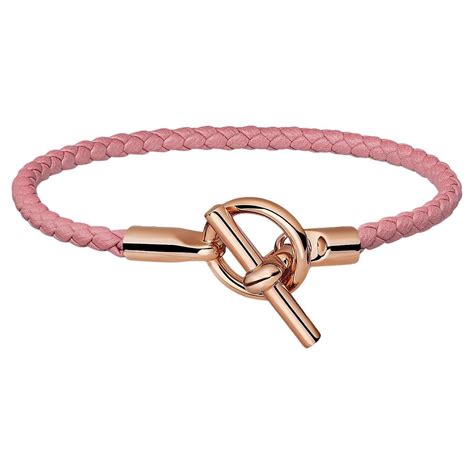 hermes rose sakura bracelet|Hermès Gold Plated Glenan Bracelet in Rose Sakura .